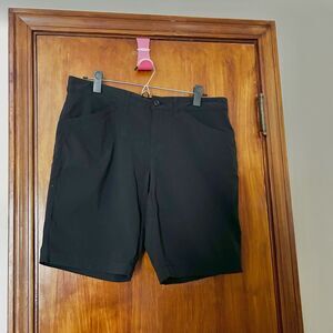 Eddie Bauer Shorts Black Chino Women's 10 Nylon Summer Outdoors Casual Stretch